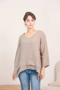 Wednesday Lulu - Linen Shift Top