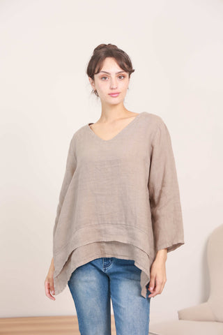 Wednesday Lulu - Linen Shift Top