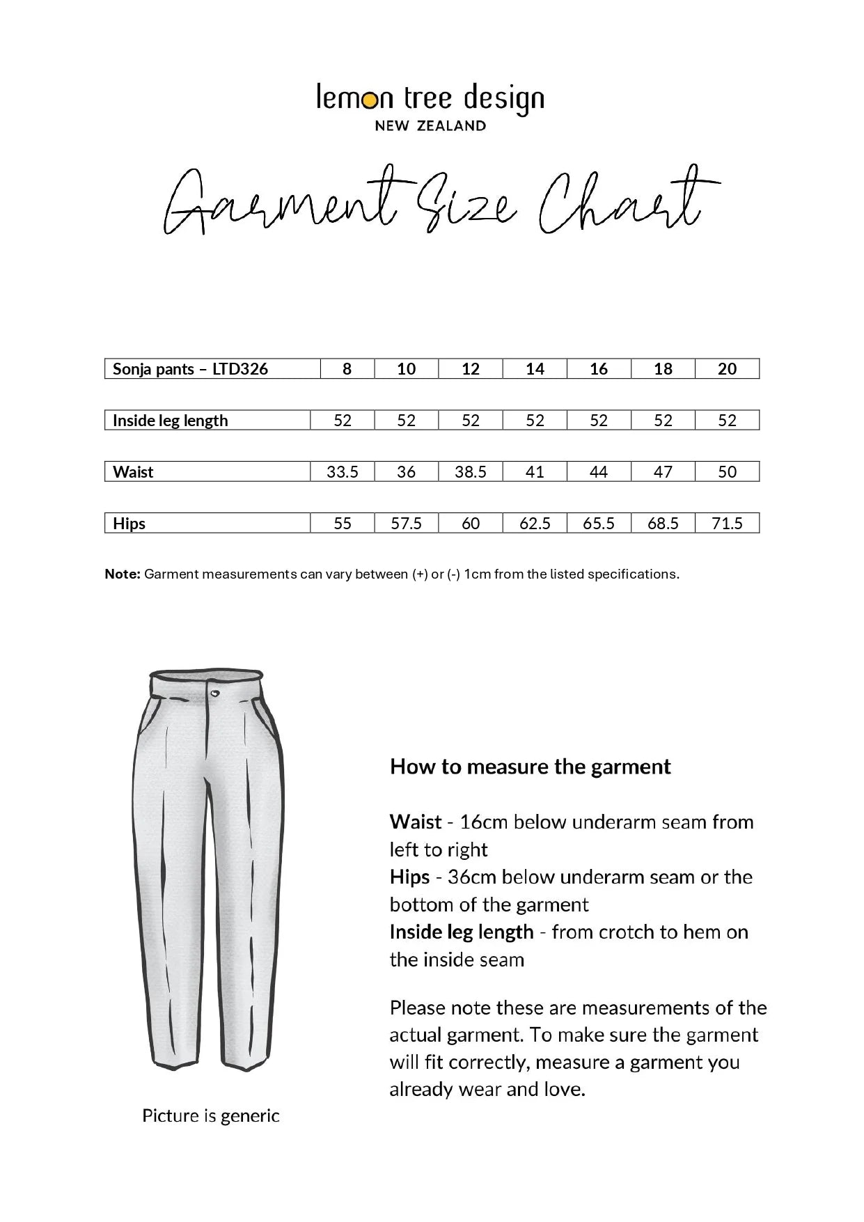 Sonja Pant - Black Denim