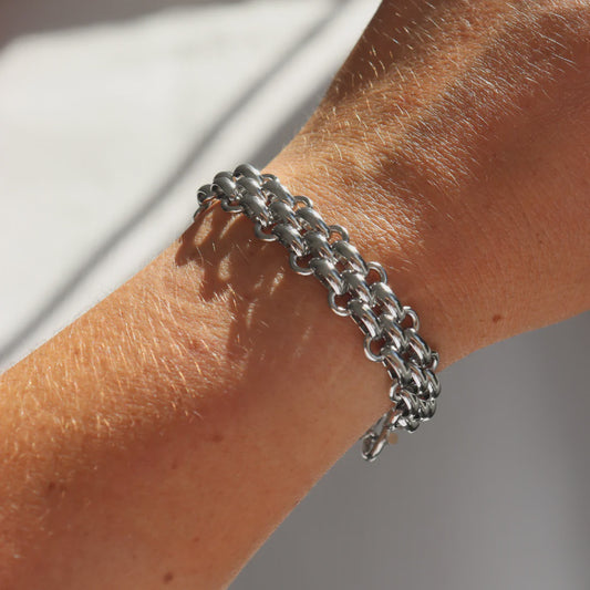 Steel Me Cici Silver Fob Bracelet