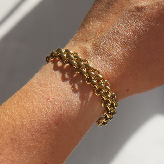Steel Me Cici Gold Fob Bracelet