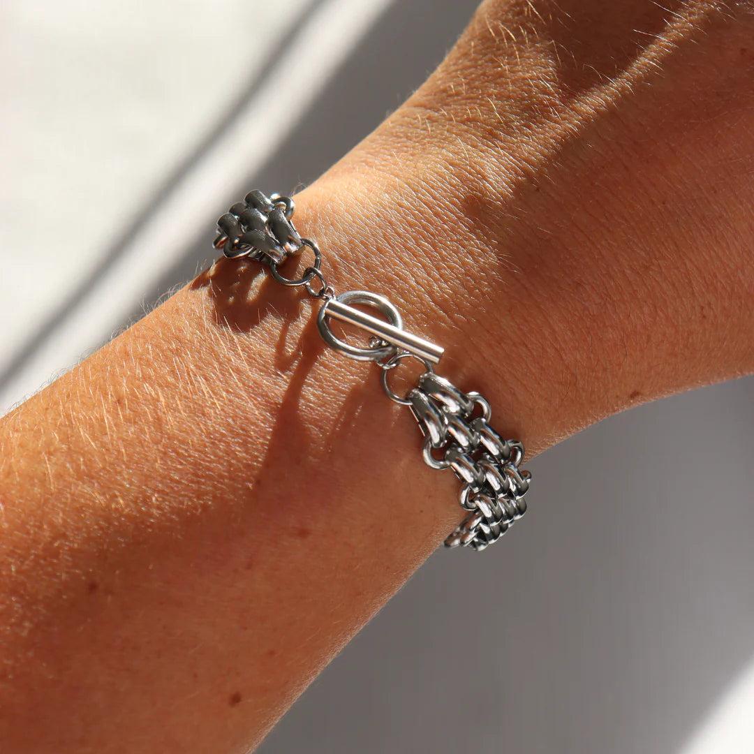 Steel Me Cici Silver Fob Bracelet