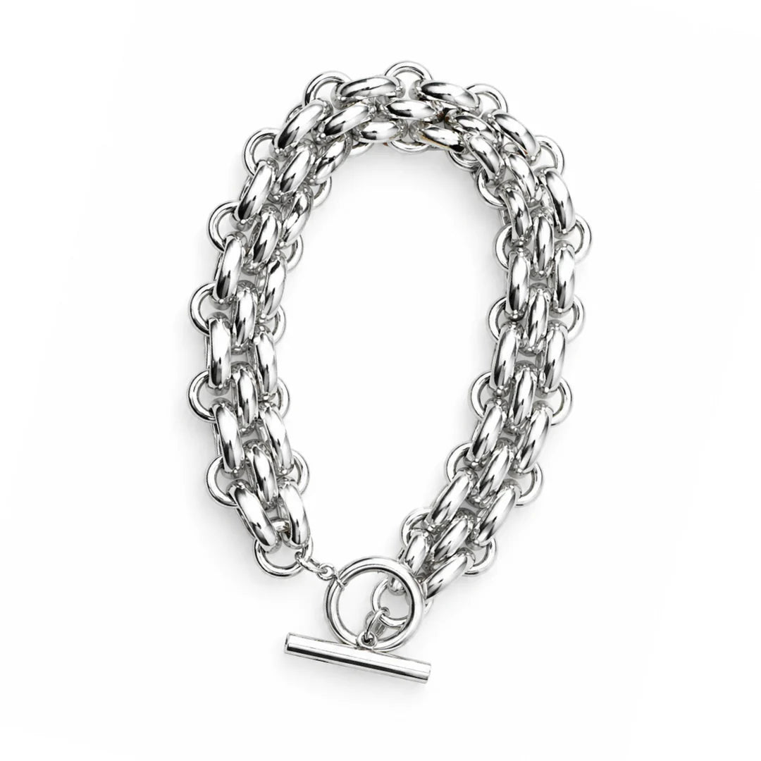 Steel Me Cici Silver Fob Bracelet