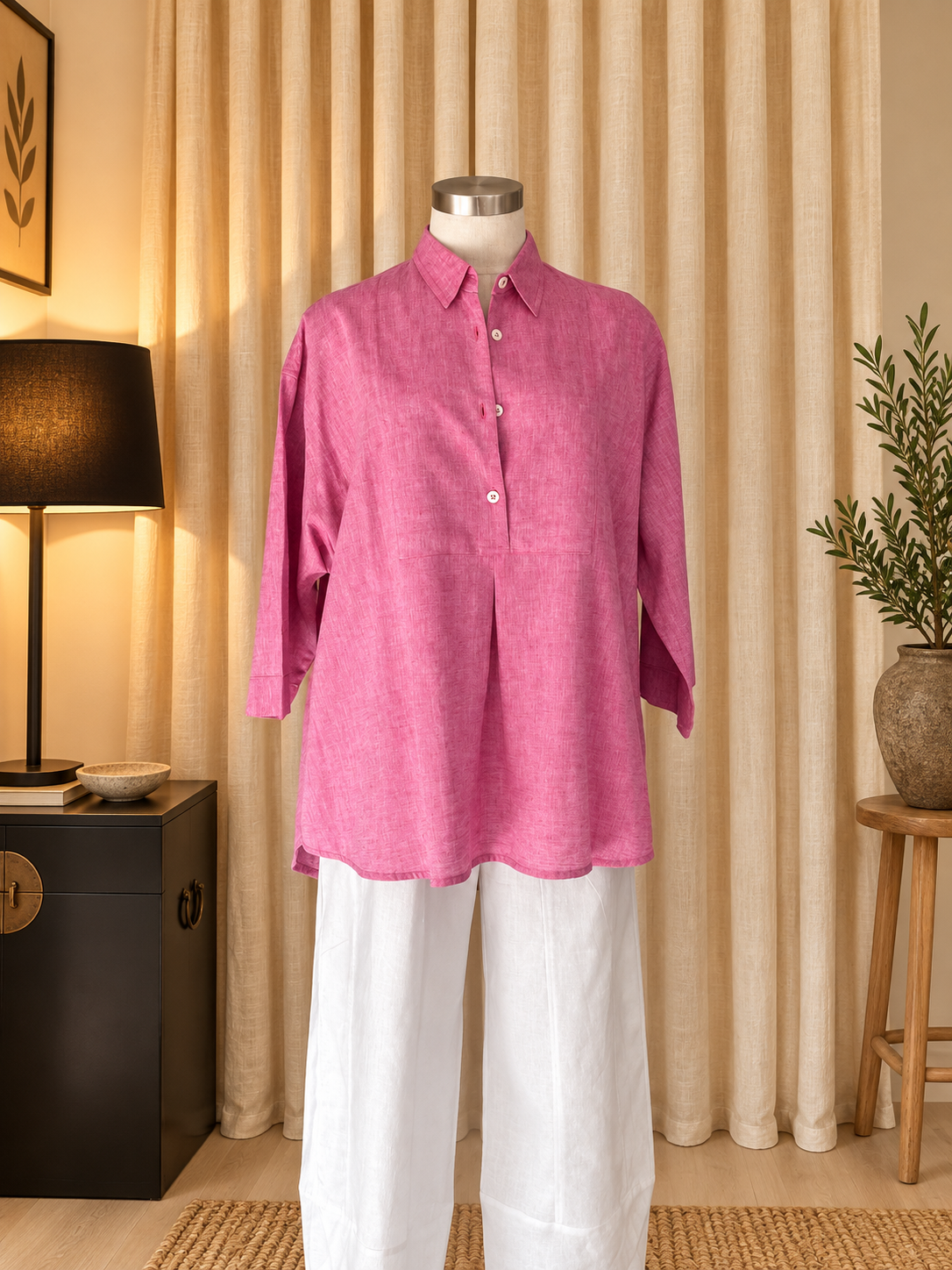Stella Shirt - Linen/cotton