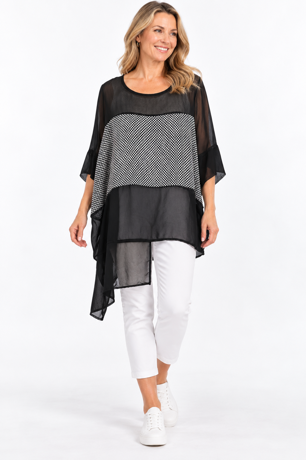 Bittermoon Step Top - Black & Spot