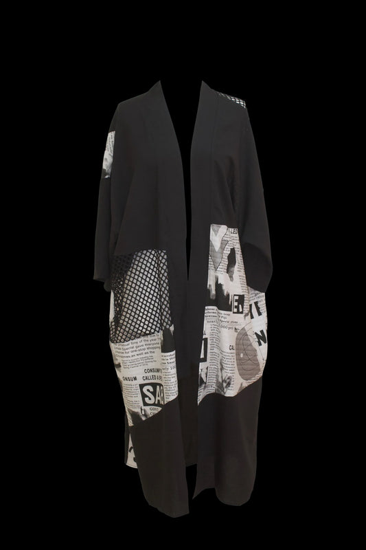 Bittermoon News Print Jacket