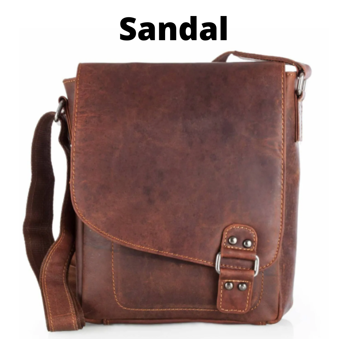 Leather Shoulder Bag - Torquay - Sandal