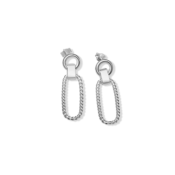 Bijoux  Twist - Silver Stud Earrings