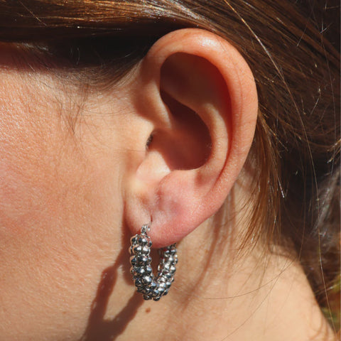 Steel Me -Stainless Steel/Silver  Zoe Earrings