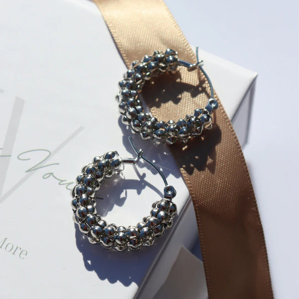 Steel Me -Stainless Steel/Silver  Zoe Earrings