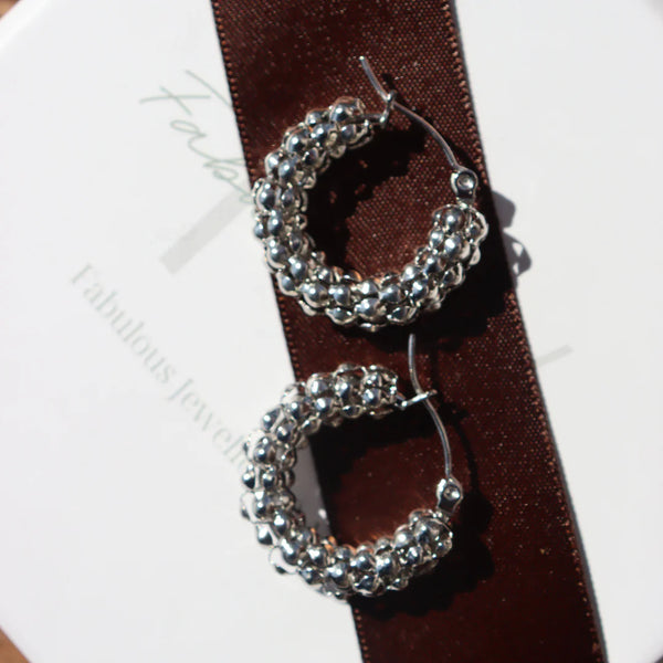 Steel Me -Stainless Steel/Silver  Zoe Earrings