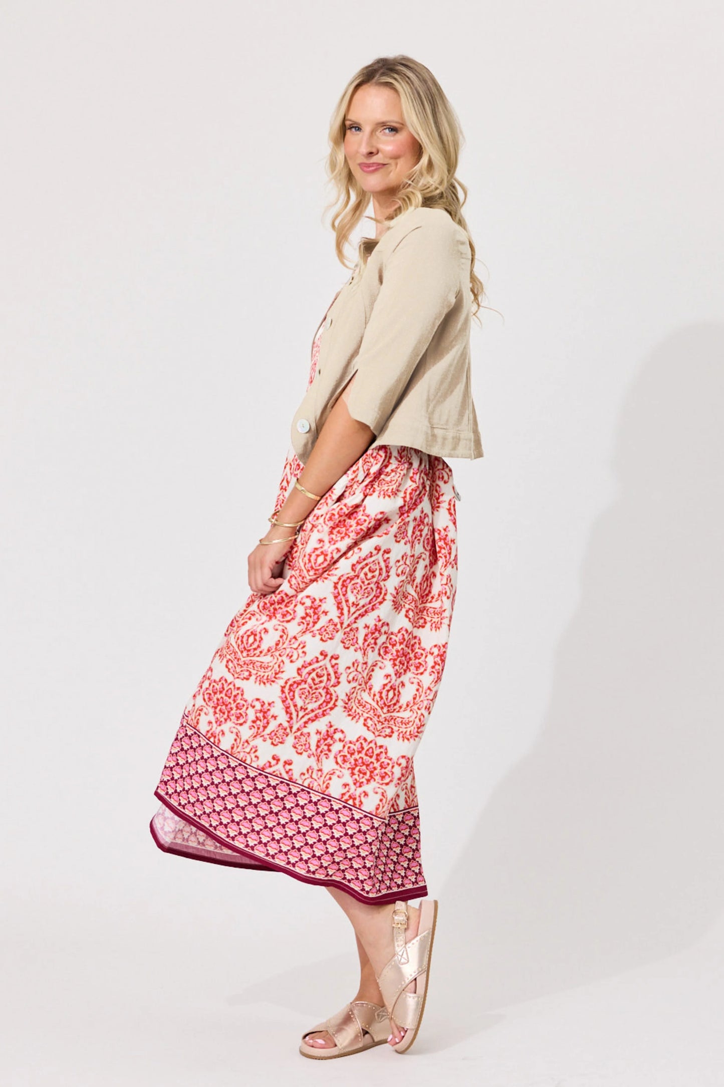 Amalfi Linen Jacket - Oatmeal