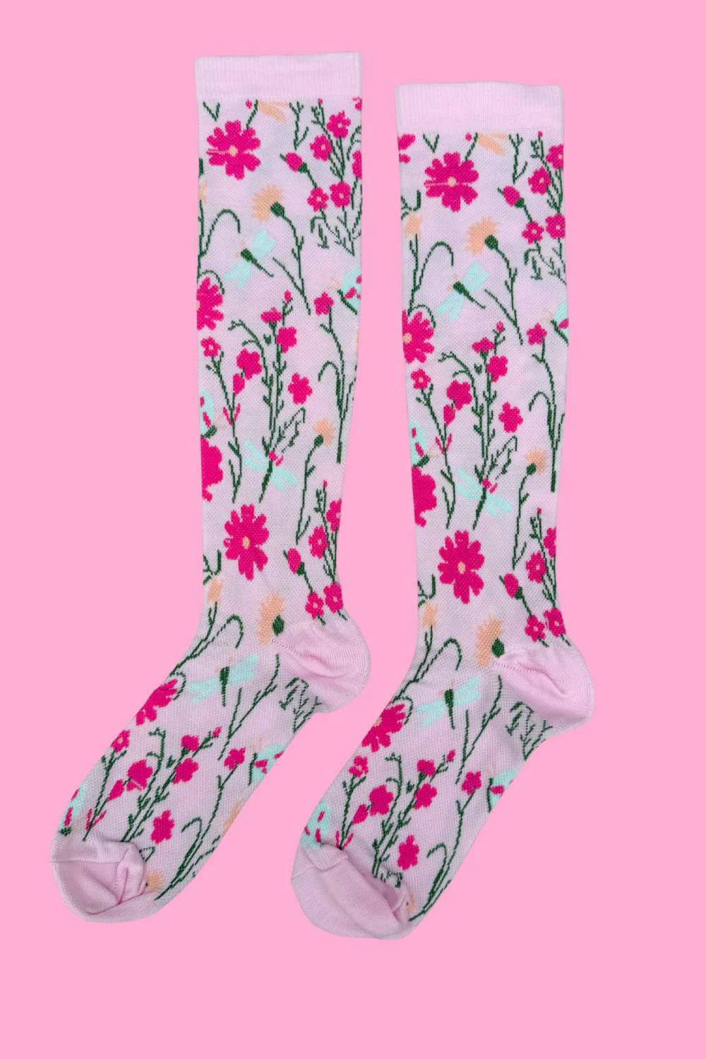 AS - Compression Socks - Blush Meadow