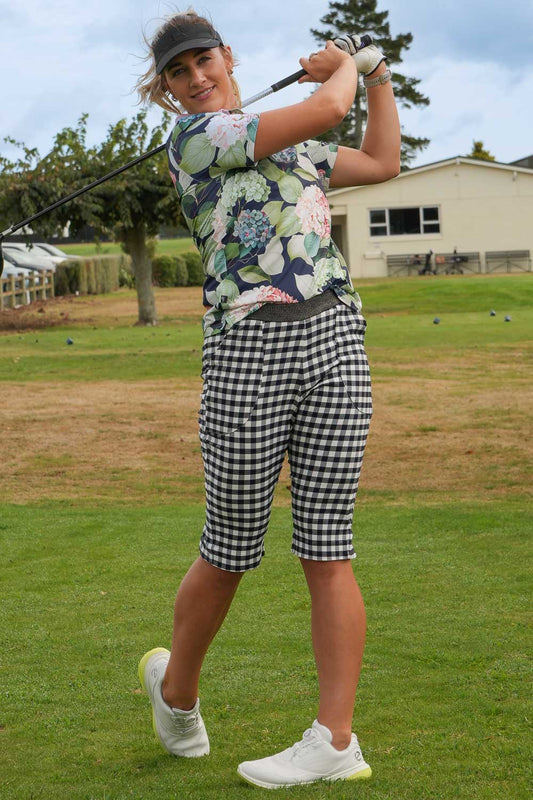 Kaye Capri - Navy Check