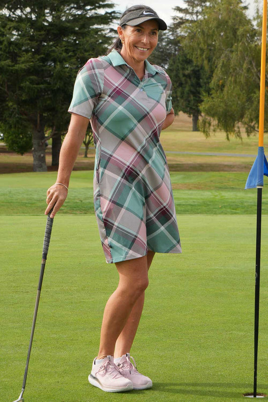 Lydia Dress - Pink Plaid