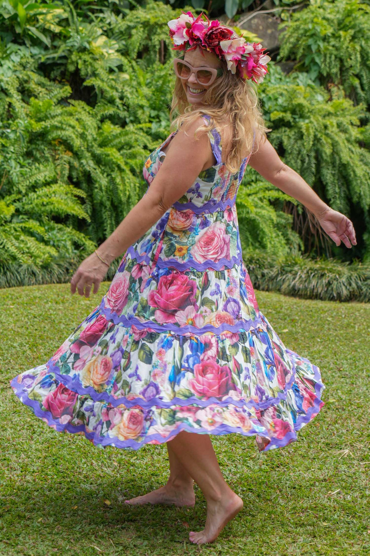 Meg Bambi Dress -Floral Overload