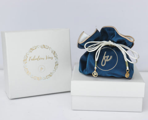 FV - Navy Jewellery Pouch & Gift Box