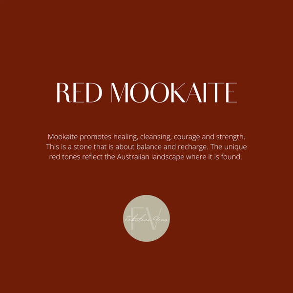 La Pierre Red Mookaite Earrings