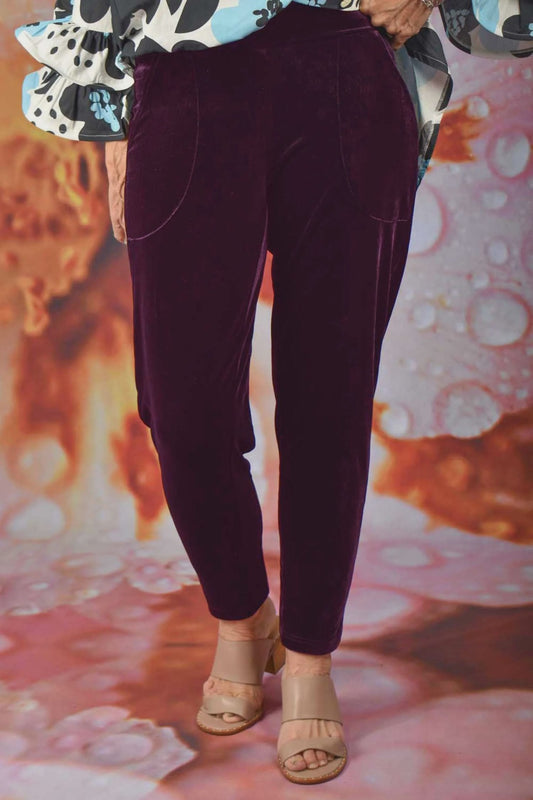 Vesta Vena Pant - Burgundy