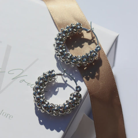 Steel Me Stainless Steel/Silver Zoe Earrings - Petite
