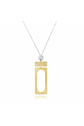 Carre Yellow Gold Necklace.