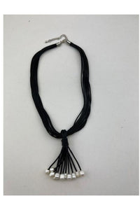 Funky Pearl Fan Necklace