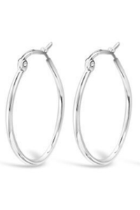 Fabuleux Vous - Hoops - Oval, Silver