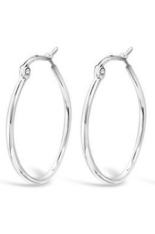 Fabuleux Vous - Hoops - Oval, Silver