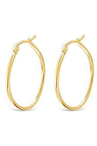 Fabuleux Vous Hoops Yellow Gold Oval.