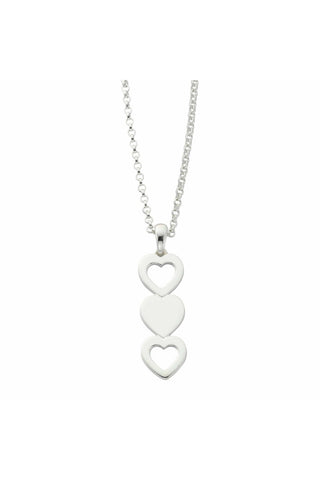 Love Goes Round Heart In A Line Necklace.